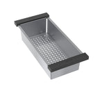 Elkay Tarja Circuit Chef® Workstation Acero Inoxidable 45-1/2" x 20-1/2" x 10" de Un Tazón Bajo Cubierta (Kit con Tablas de Polímero Negro) — vista de producto