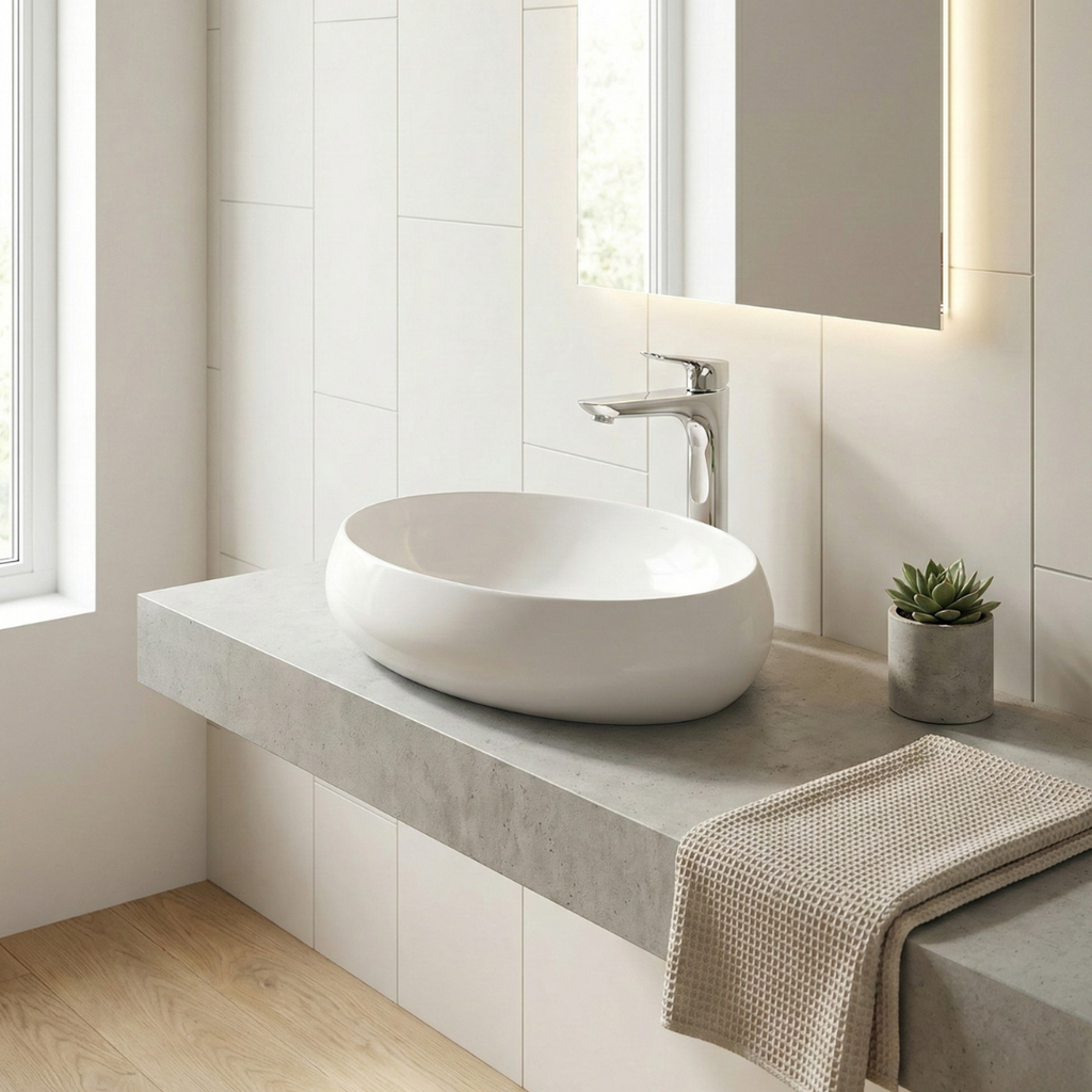 Barclay RAK Cloud — Lavabo de Sobreponer Oval de Cerámica — imagen 4