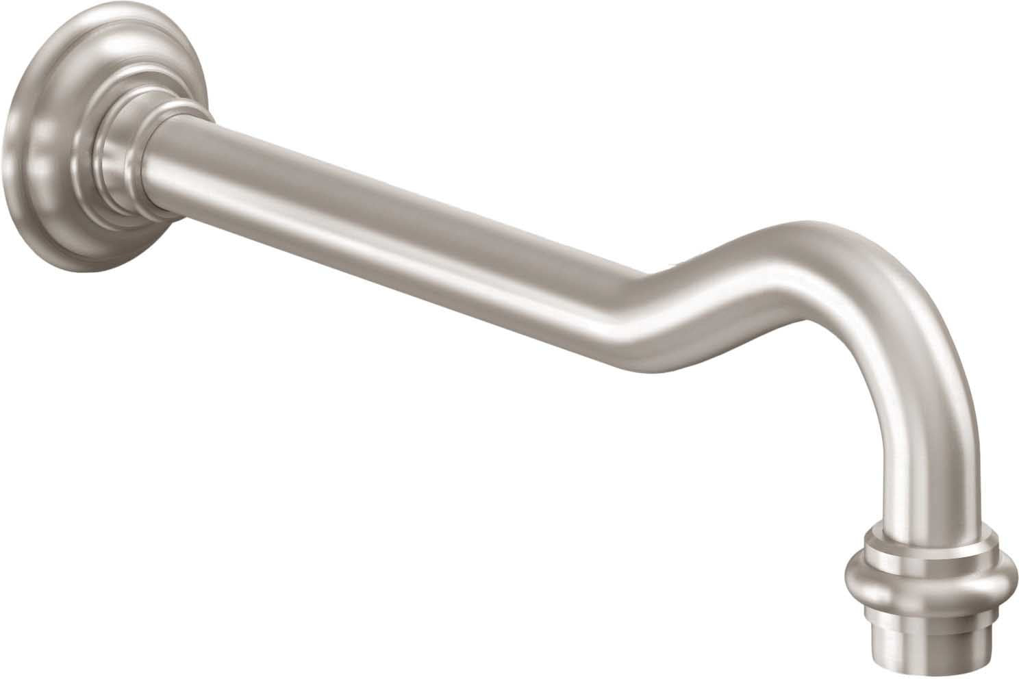 California Faucets Salinas Pico de Tina de Pared de Lujo - Níquel Satinado
