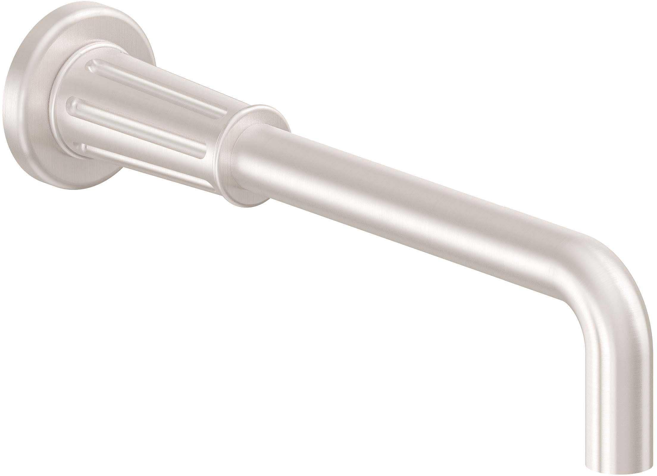 California Faucets Trousdale Pico de Tina de Pared de Lujo - Níquel Satinado