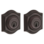 Baldwin Hardware Reserve Cerrojo Traditional Arch — Bronce veneciano (doble cilindro)