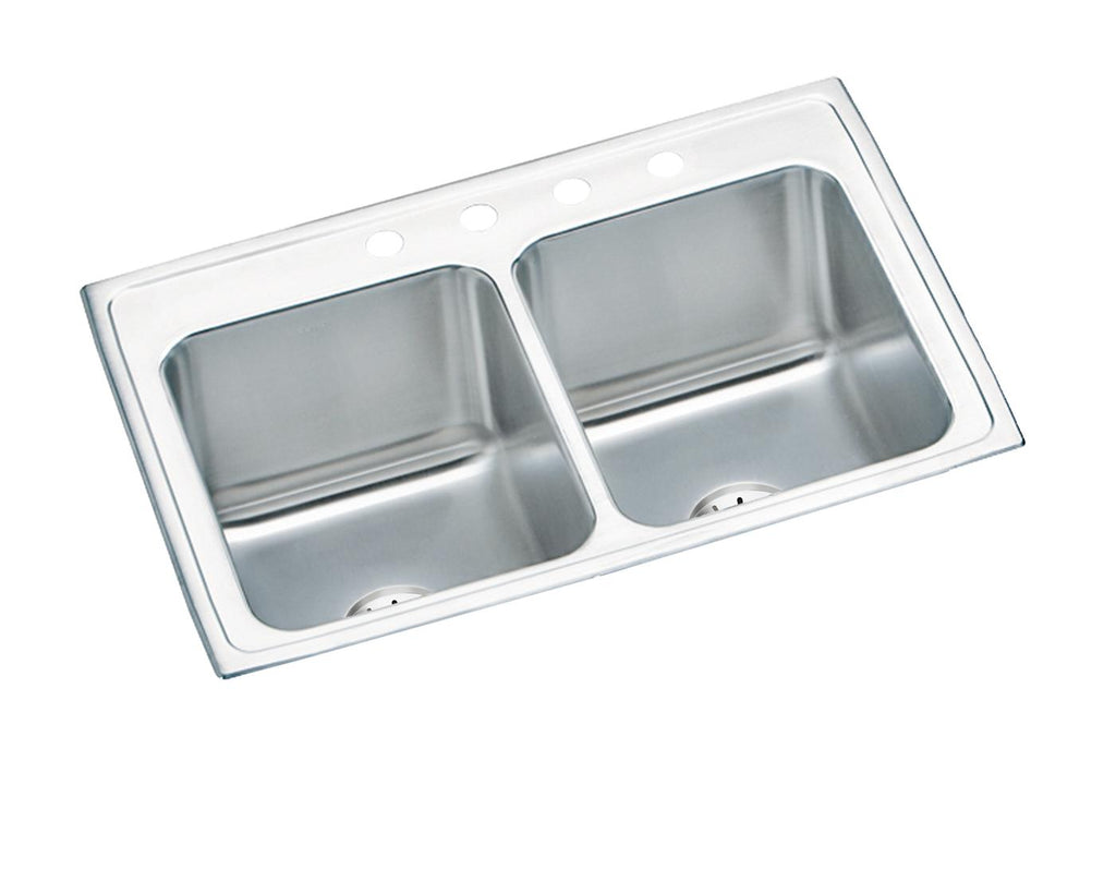 Elkay Tarja Lustertone® Classic Acero Inoxidable 27" x 22" x 10" de Un Tazón de Doble Montaje — vista de producto