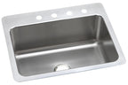 Elkay Tarja Lustertone® Classic Acero Inoxidable 27" x 22" x 10" de Un Tazón de Doble Montaje — vista de producto