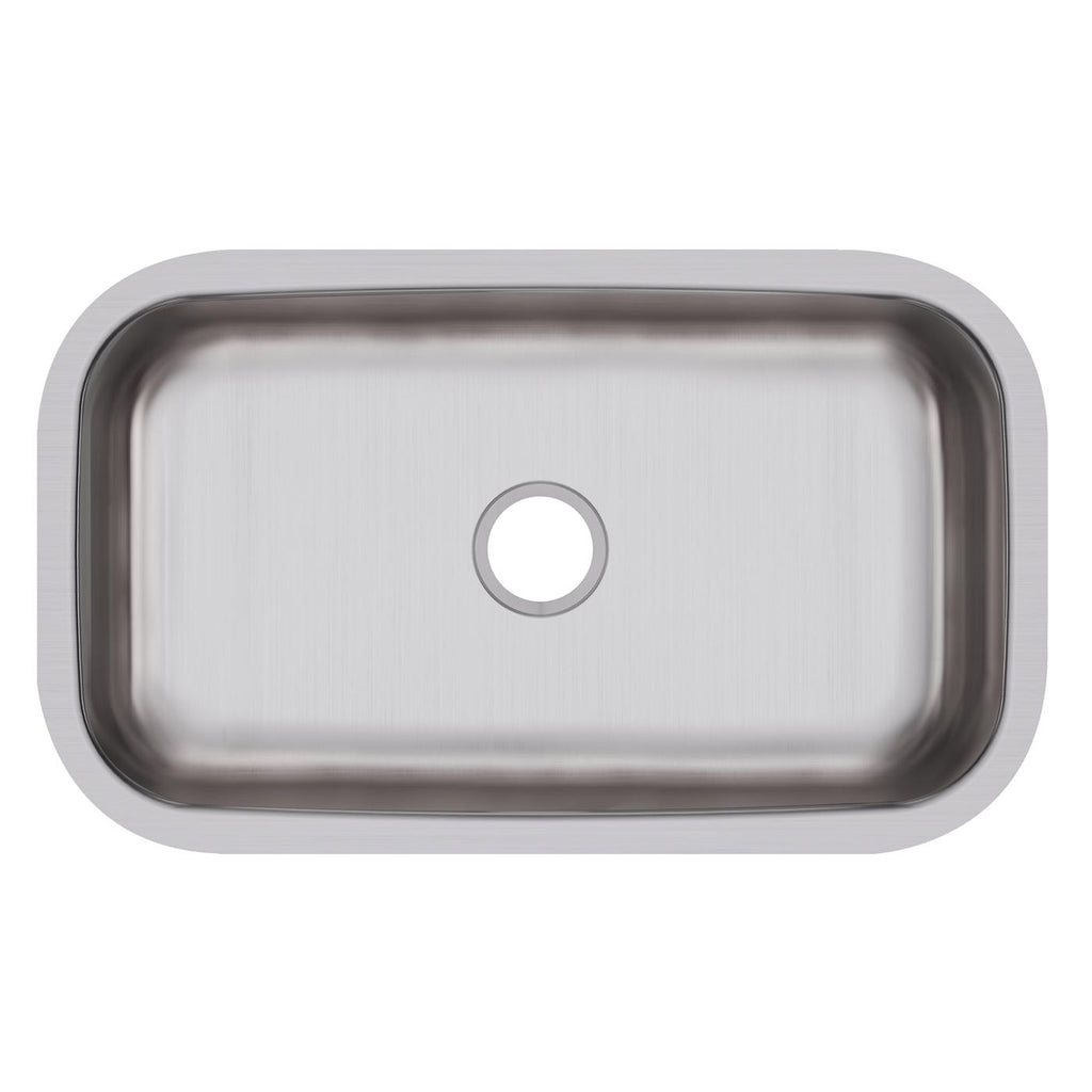 Elkay Tarja Dayton® Acero Inoxidable 30-1/2" x 18-1/4" x 8" de Un Tazón Bajo Cubierta — vista de producto