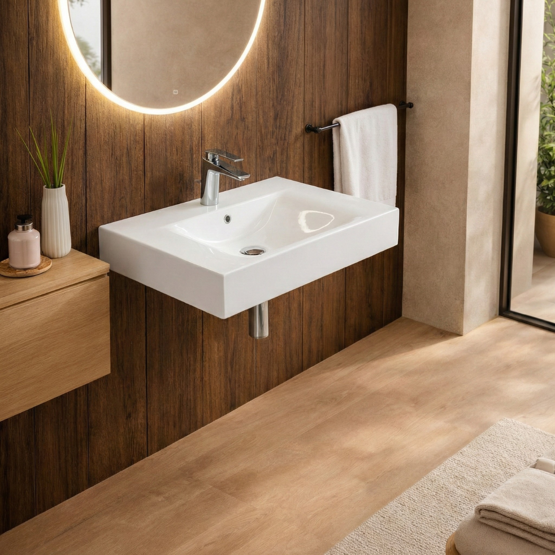 Barclay RAK Des 610 — Lavabo de Pared Rectangular de Fireclay — imagen 1