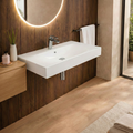 Barclay RAK Des 1010 — Lavabo de Pared Rectangular de Fireclay — imagen 1