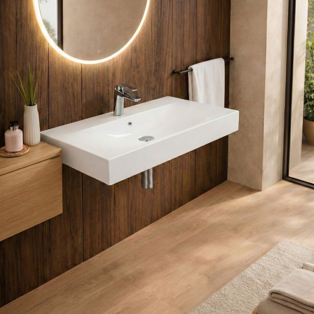 Barclay RAK Des 1010 — Lavabo de Pared Rectangular de Fireclay — imagen 1