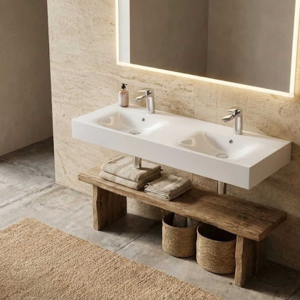 Barclay RAK Des 1210 — Lavabo de Pared Rectangular de Fireclay — imagen 1