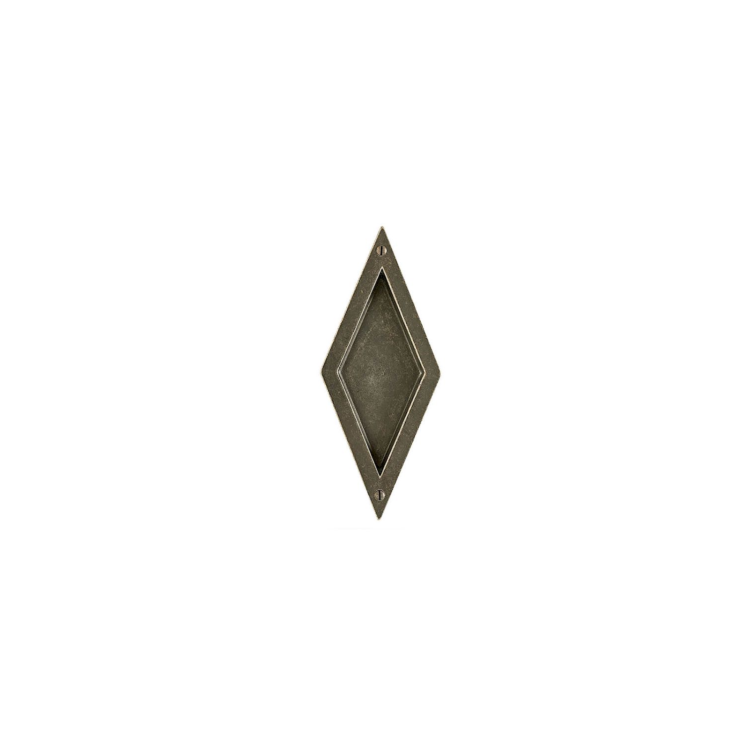 Jaladera empotrada diamante — Rocky Mountain Hardware bronce macizo