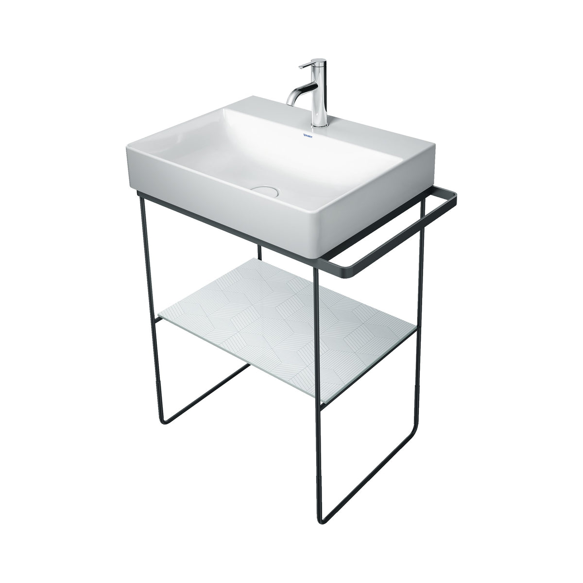 Duravit DuraSquare Consola para Lavabo 66 cm — Cromo Pulido