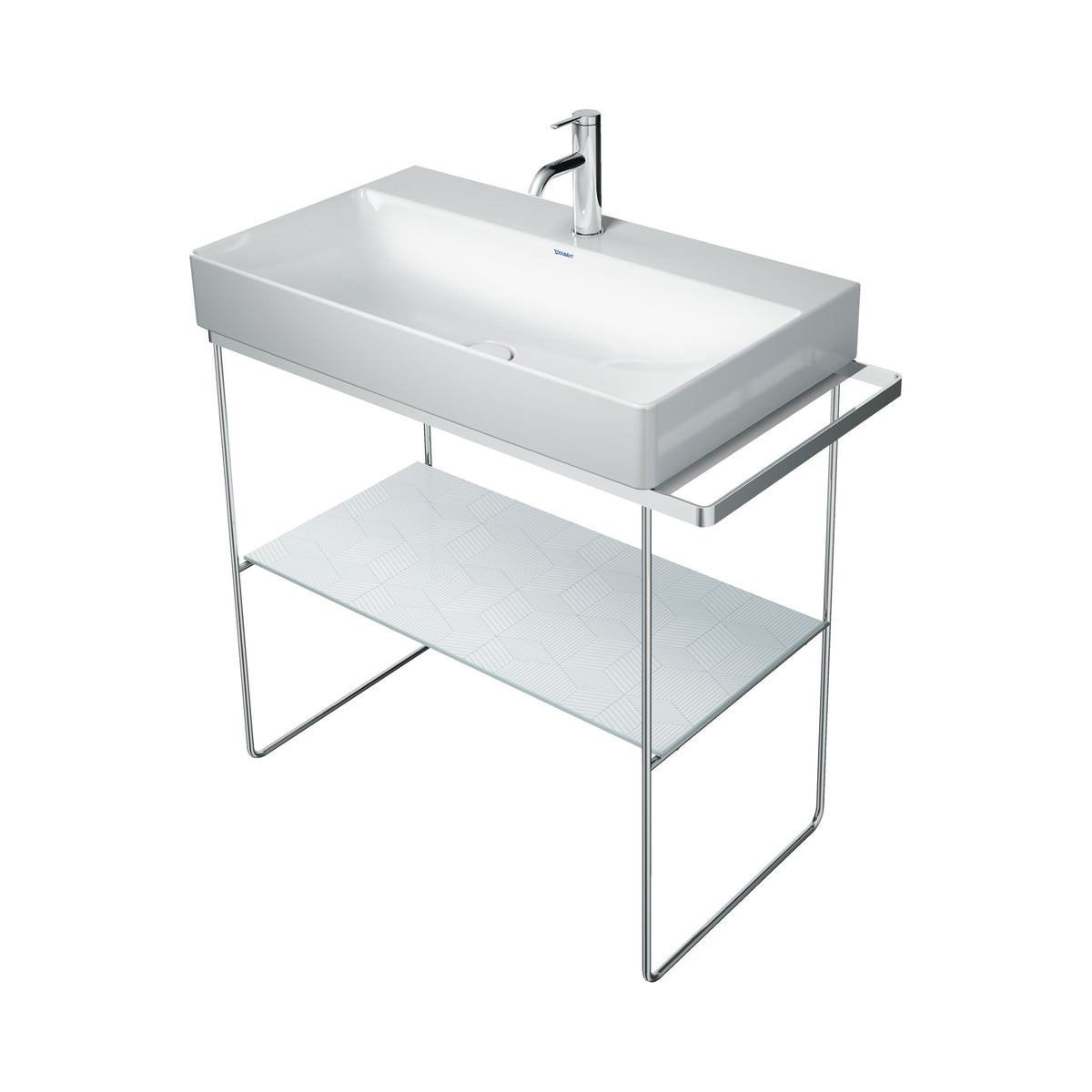 Duravit DuraSquare Consola para Lavabo 86 cm — Cromo Pulido