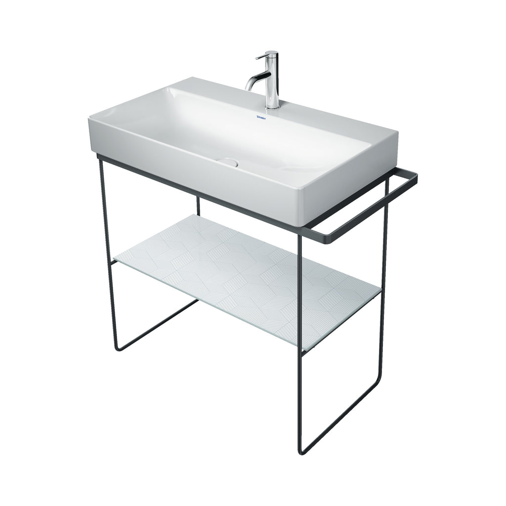 Duravit DuraSquare Consola para Lavabo 86 cm — Negro Mate