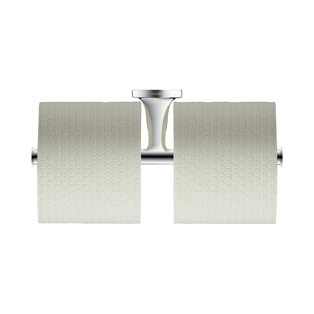 Duravit Starck T Portarrollo Doble de Papel Higiénico