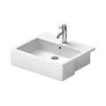 Duravit Vero Semi-Recessed lavabo de Pared Blanco Brillante