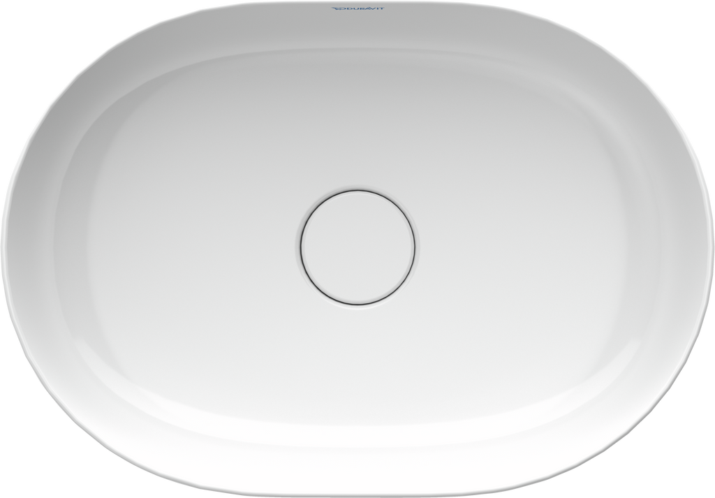Duravit Luv lavabo de Sobreponer Blanco Brillante — vista superior