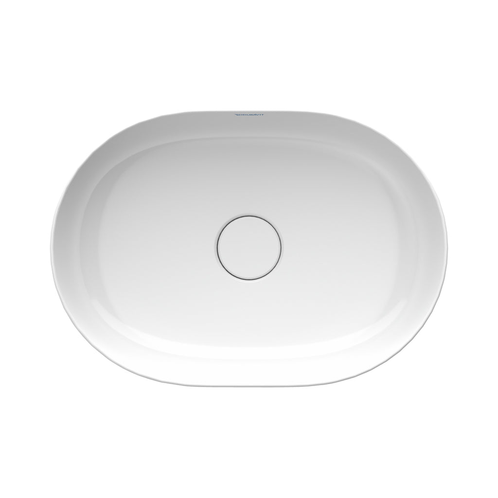 Duravit Luv lavabo de Sobreponer Blanco Brillante — vista superior