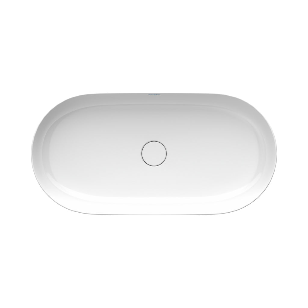 Duravit Luv lavabo de Sobreponer Blanco Brillante — vista superior