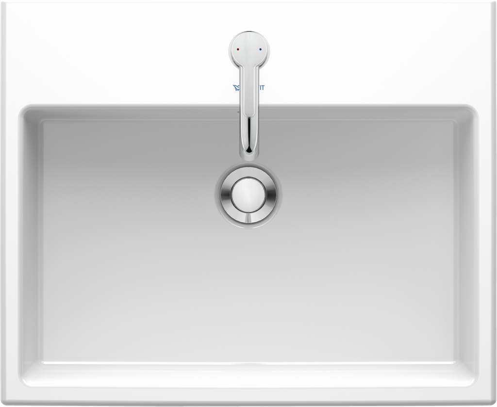 Duravit Vero Air lavabo de Empotrar Blanco Brillante — vista superior