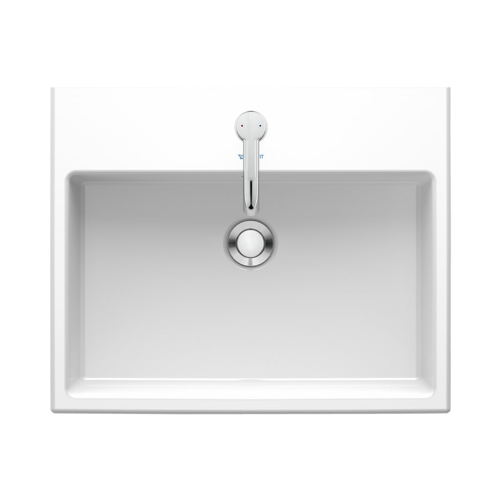 Duravit Vero Air lavabo de Empotrar Blanco Brillante — vista superior
