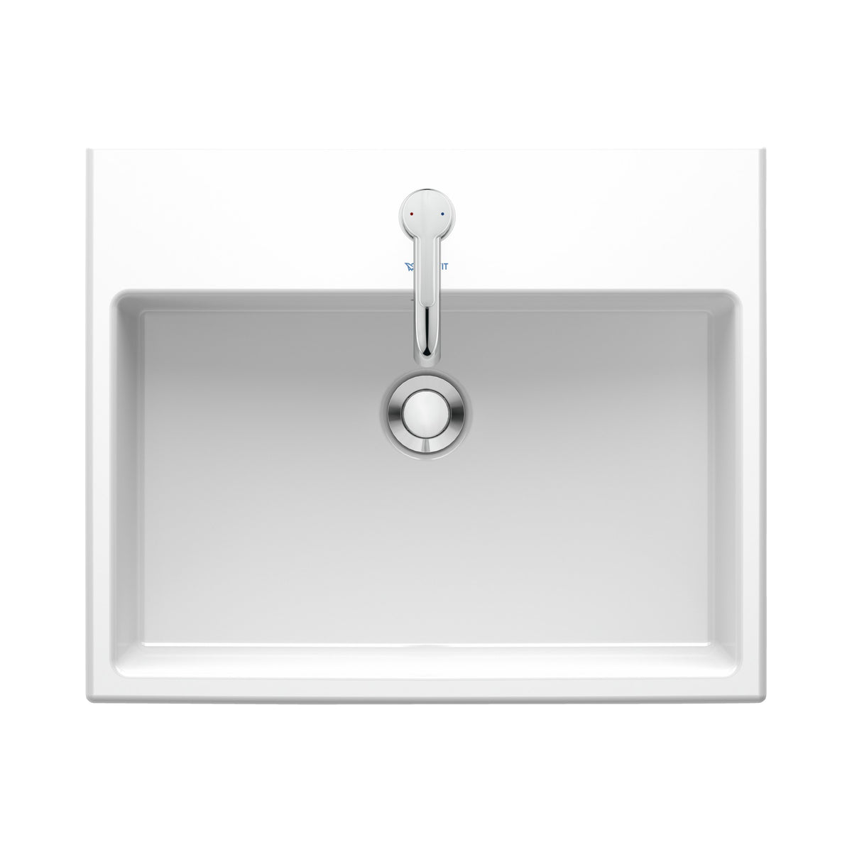 Duravit Vero Air lavabo de Empotrar Blanco Brillante — vista superior