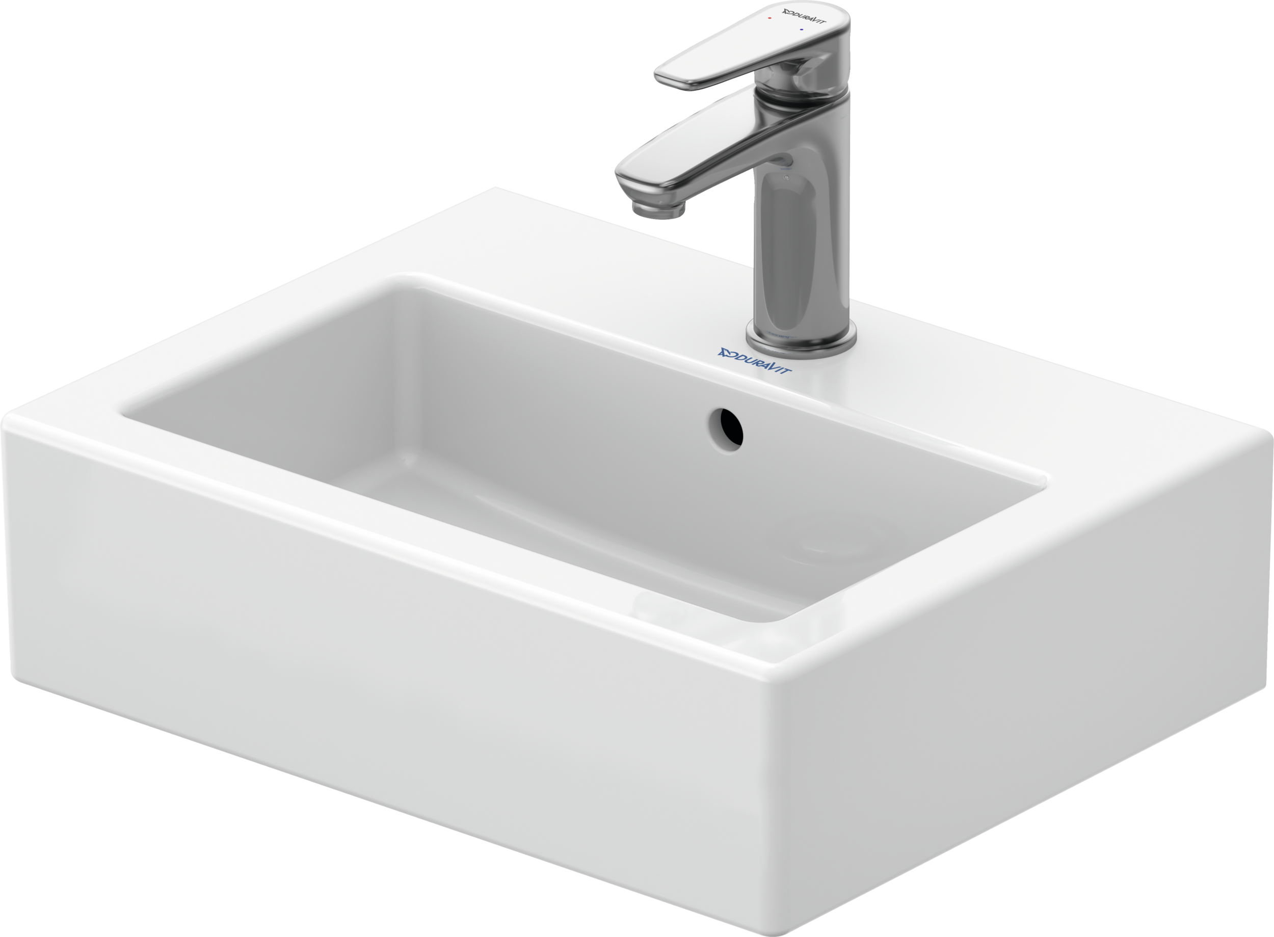 Duravit Vero lavabo de Pared Blanco Brillante