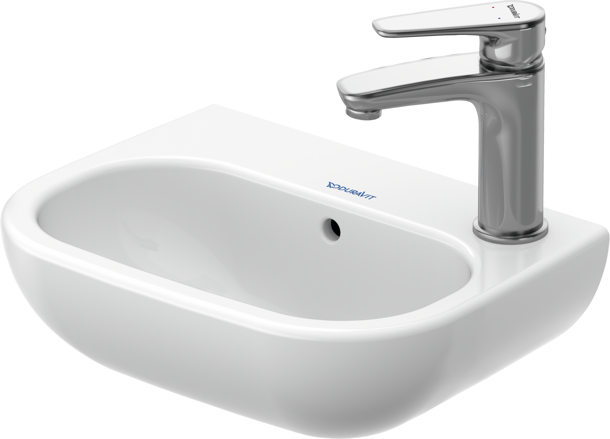Duravit D-Code lavabo de Pared Blanco Brillante