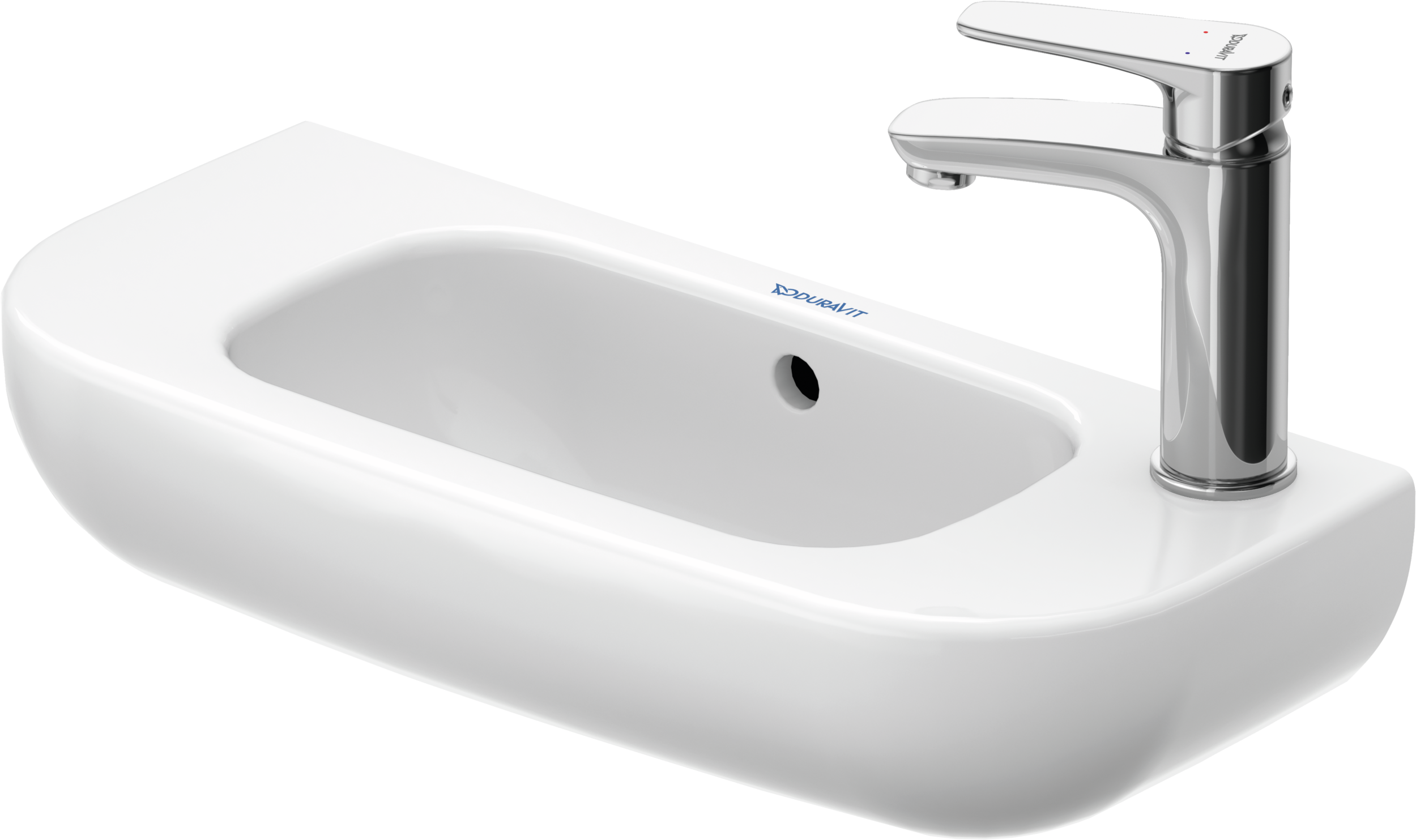 Duravit D-Code lavabo de Pared Blanco Brillante