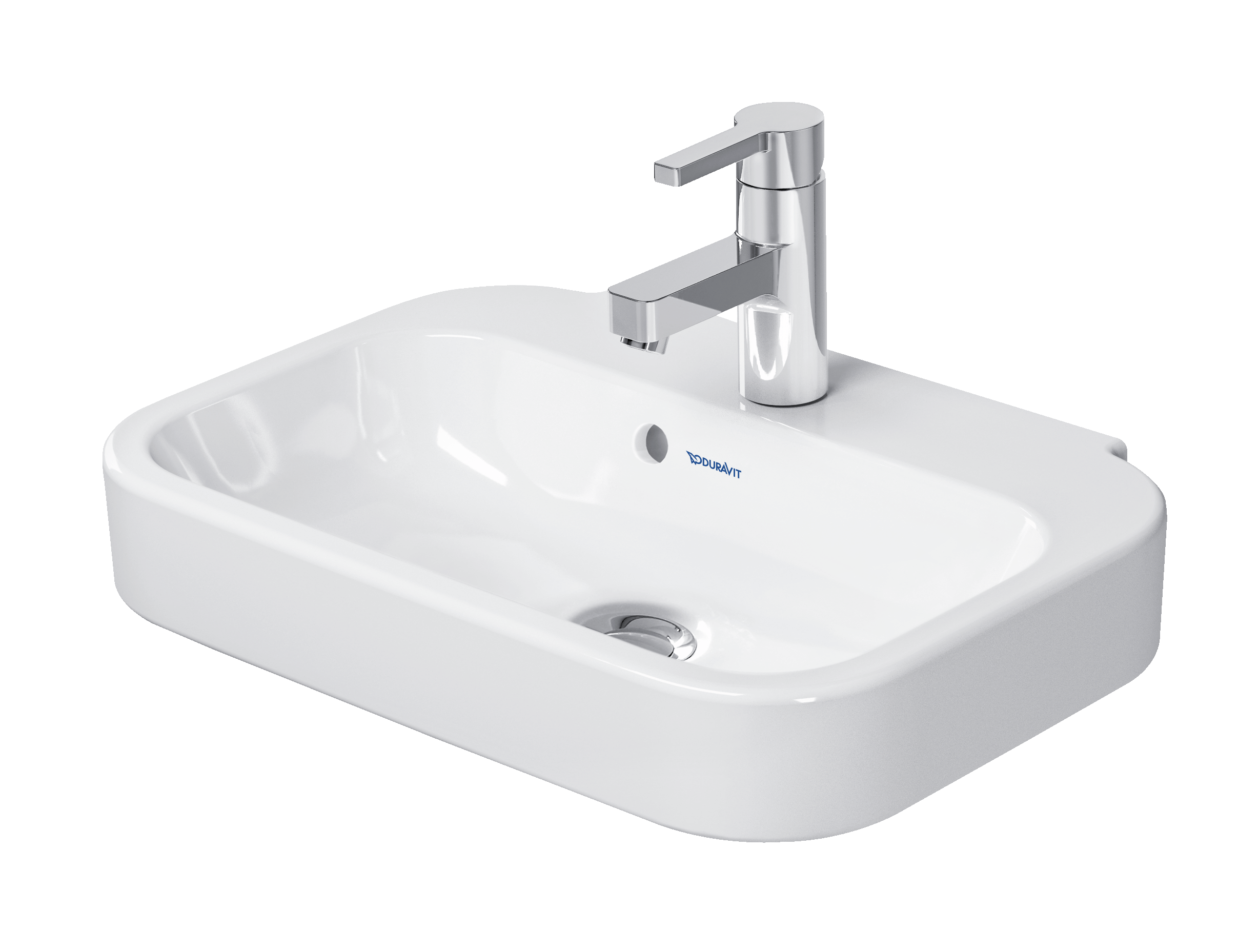 Duravit Happy D.2 lavabo de Pared Blanco Brillante