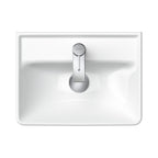 Duravit D-Neo lavabo de Pared Blanco Brillante — vista superior