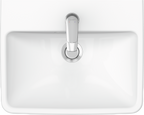 Duravit Duravit No.1 lavabo de Pared Blanco Brillante — vista superior