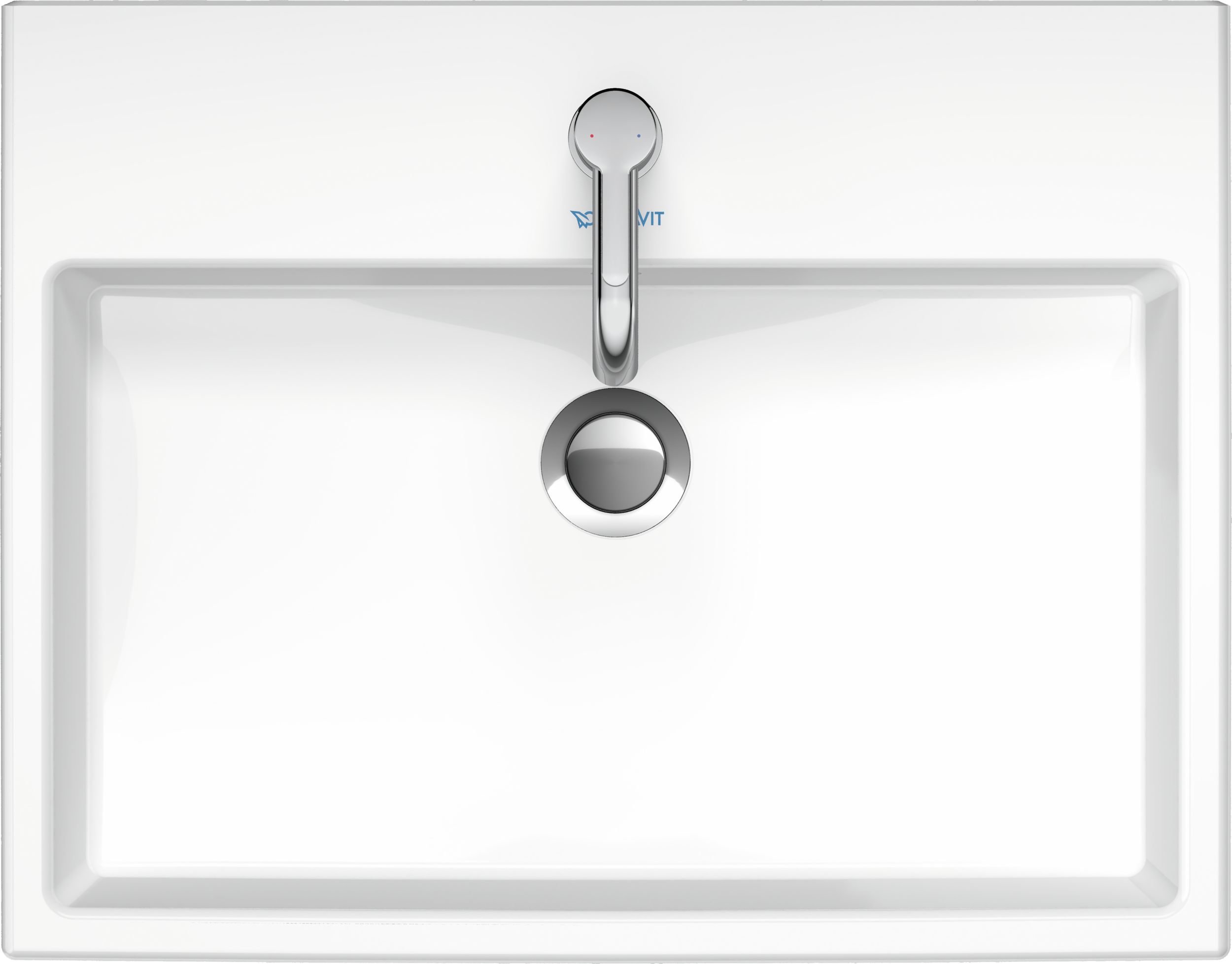 Duravit Vero Air lavabo de Sobreponer Blanco Brillante