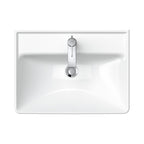 Duravit D-Neo lavabo de Pared Blanco Brillante — vista superior