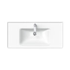 Duravit D-Neo lavabo de Pared Blanco Brillante — vista superior
