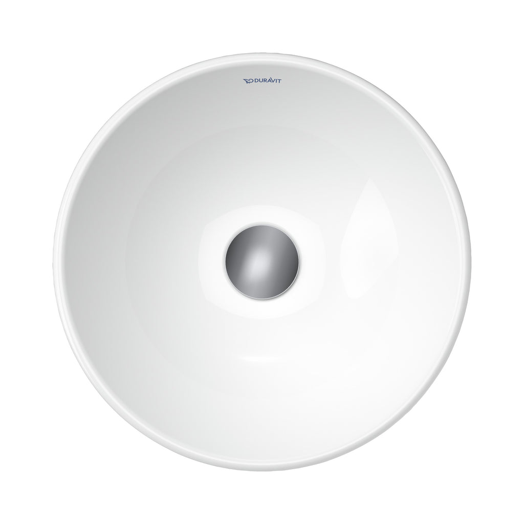 Duravit D-Neo lavabo de Sobreponer Blanco Brillante — vista superior