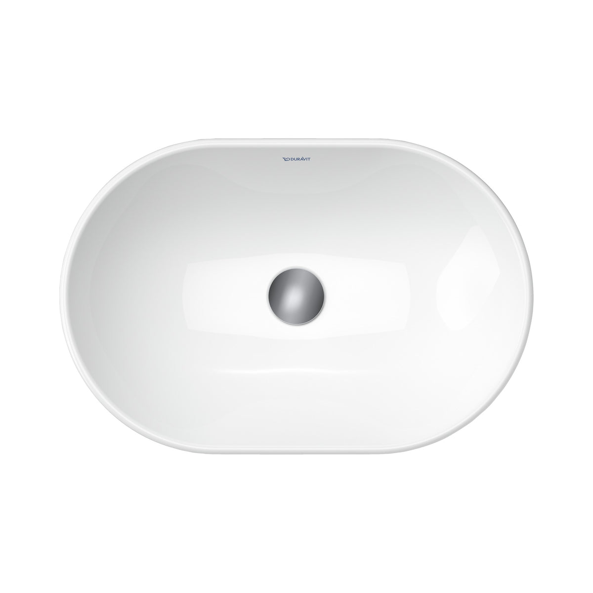 Duravit D-Neo lavabo de Sobreponer Blanco Brillante — vista superior