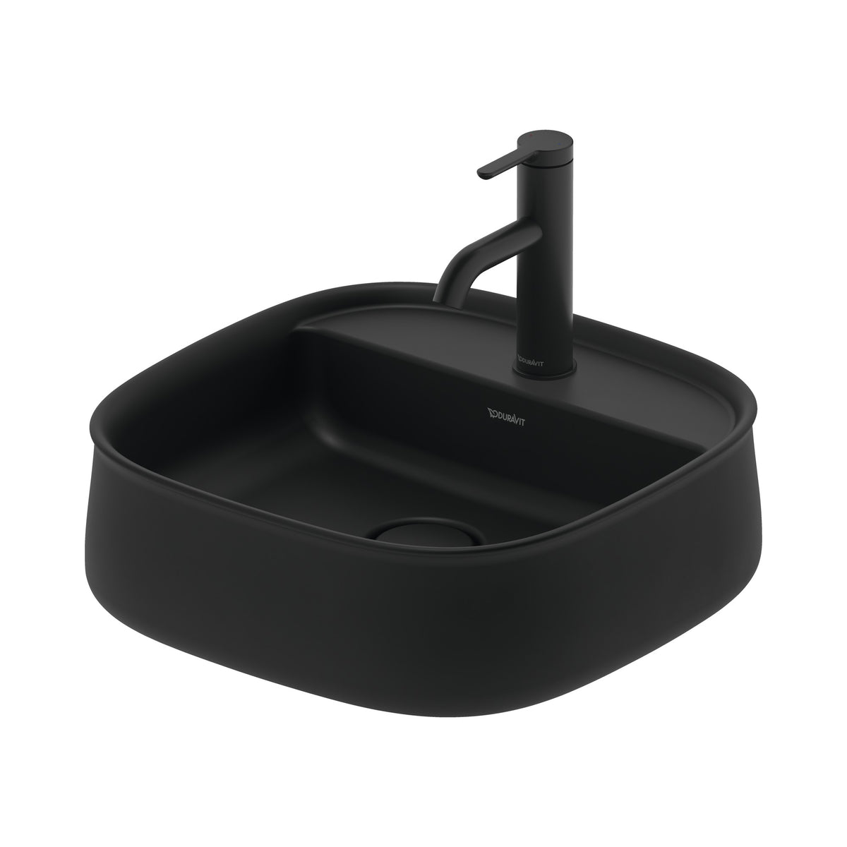 Duravit Zencha lavabo de Sobreponer Antracita Mate