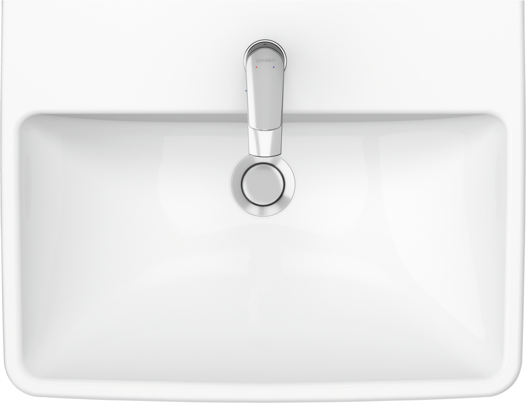 Duravit Duravit No.1 lavabo de Pared Blanco Brillante — vista superior