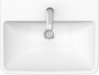 Duravit Duravit No.1 lavabo de Pared Blanco Brillante — vista superior