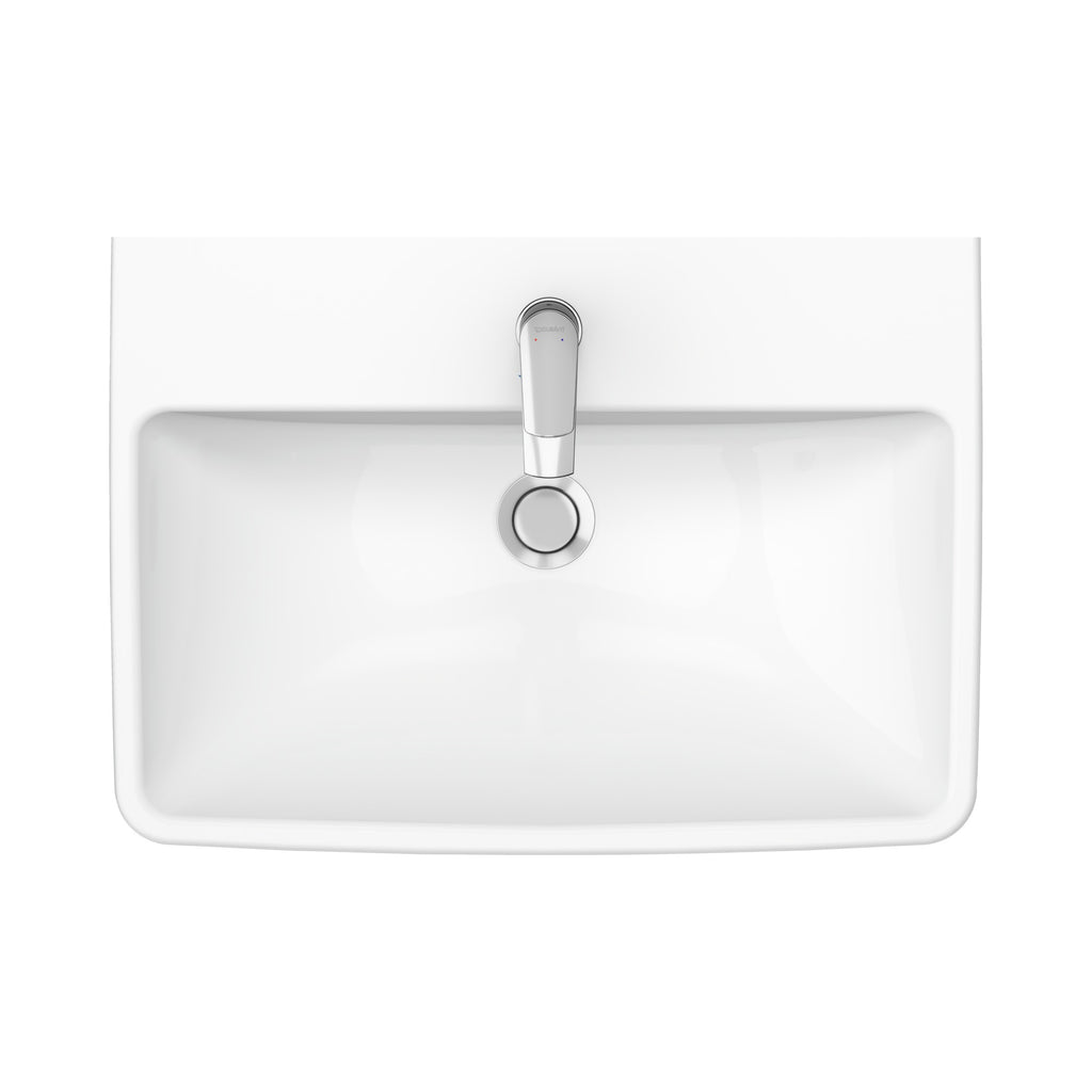 Duravit Duravit No.1 lavabo de Pared Blanco Brillante — vista superior