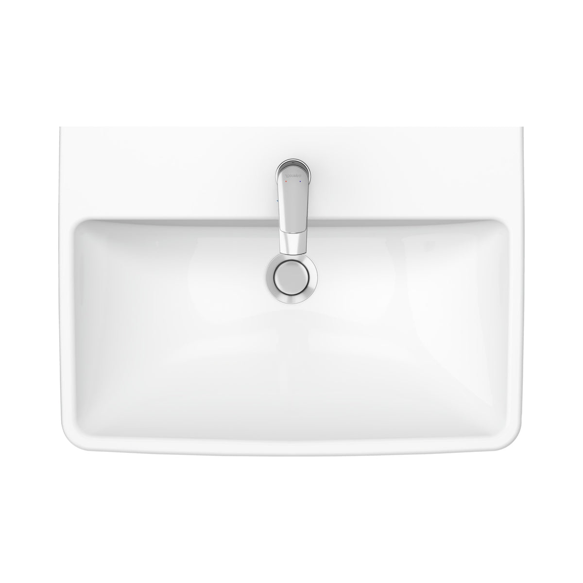 Duravit Duravit No.1 lavabo de Pared Blanco Brillante — vista superior