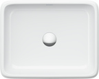 Duravit Collection One lavabo de Sobreponer Blanco Brillante — vista superior