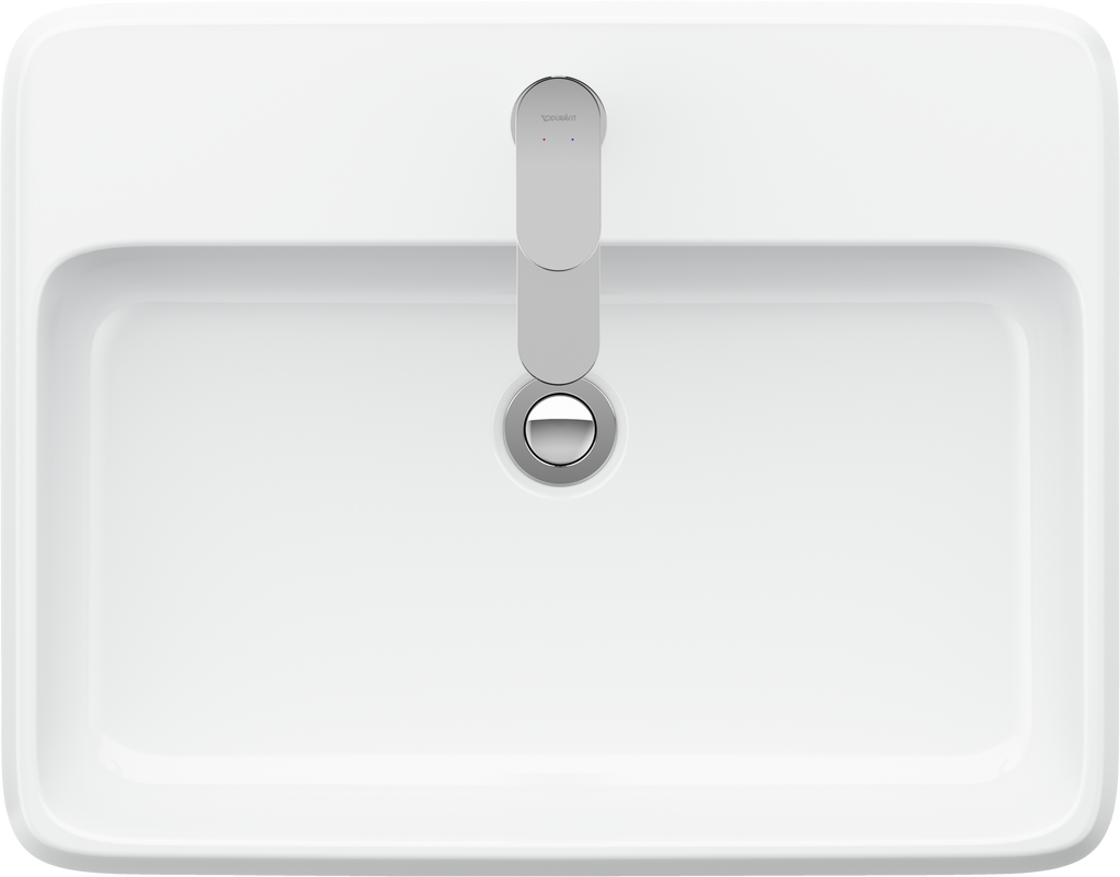 Duravit Collection One lavabo de Sobreponer Blanco Brillante — vista superior