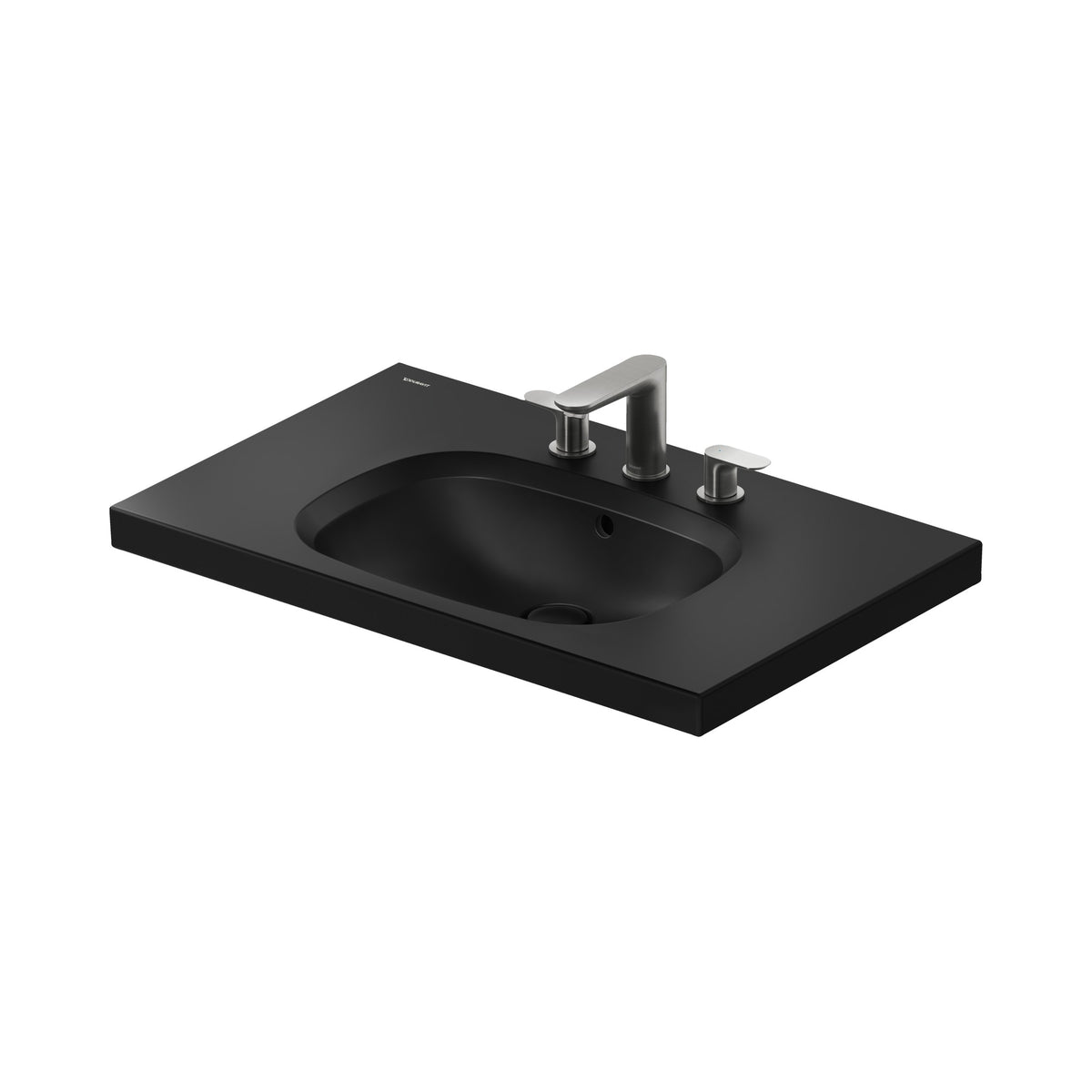 Duravit Aurena lavabo de Pared Negro Mate