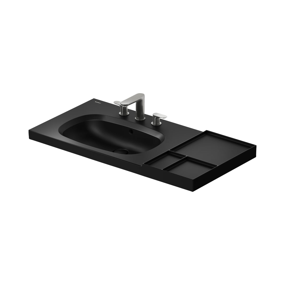 Duravit Aurena lavabo de Pared Negro Mate