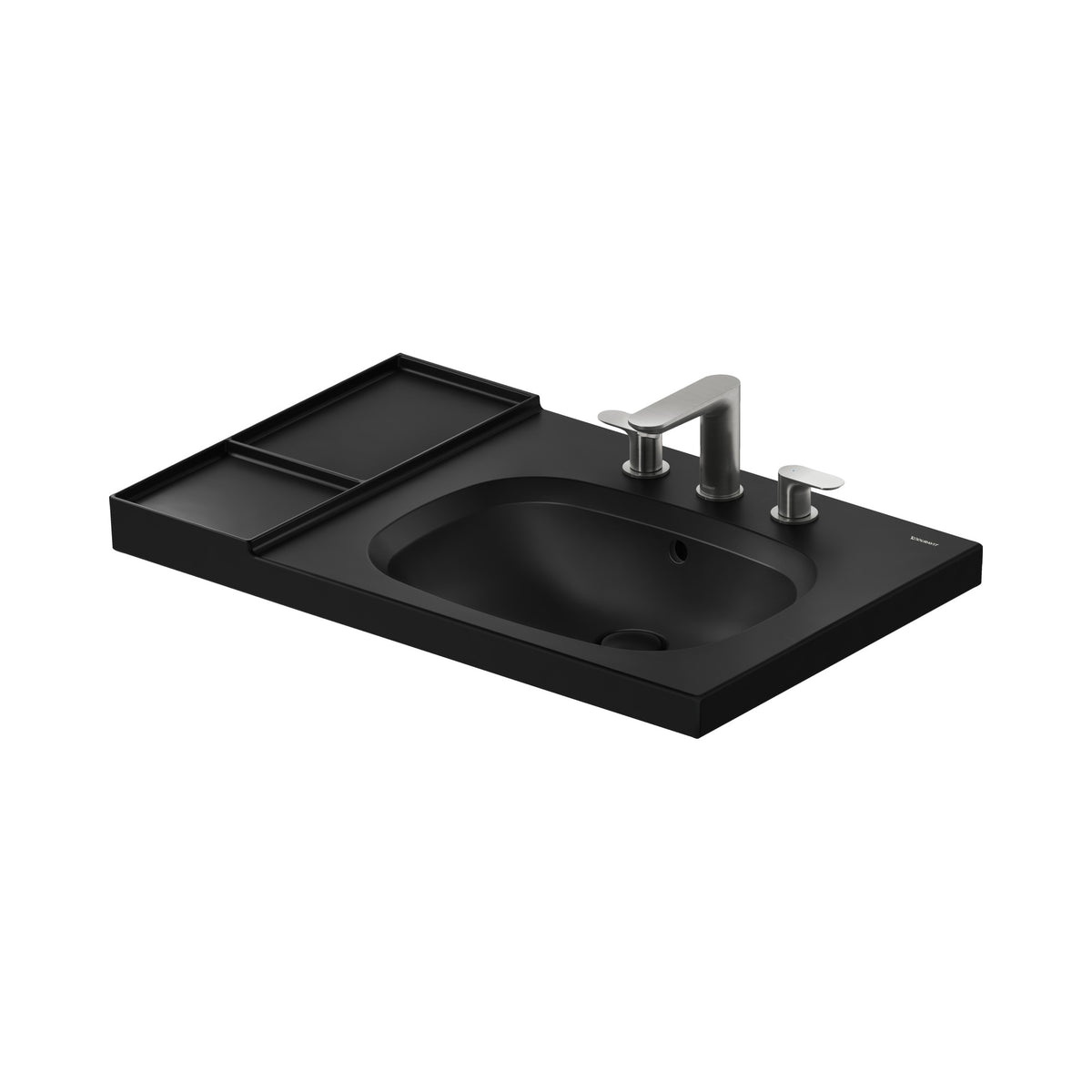 Duravit Aurena lavabo de Pared Negro Mate