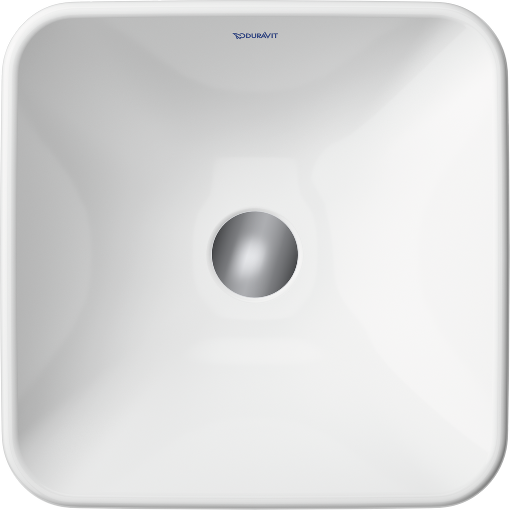 Duravit D-Neo lavabo de Sobreponer Blanco Brillante — vista superior