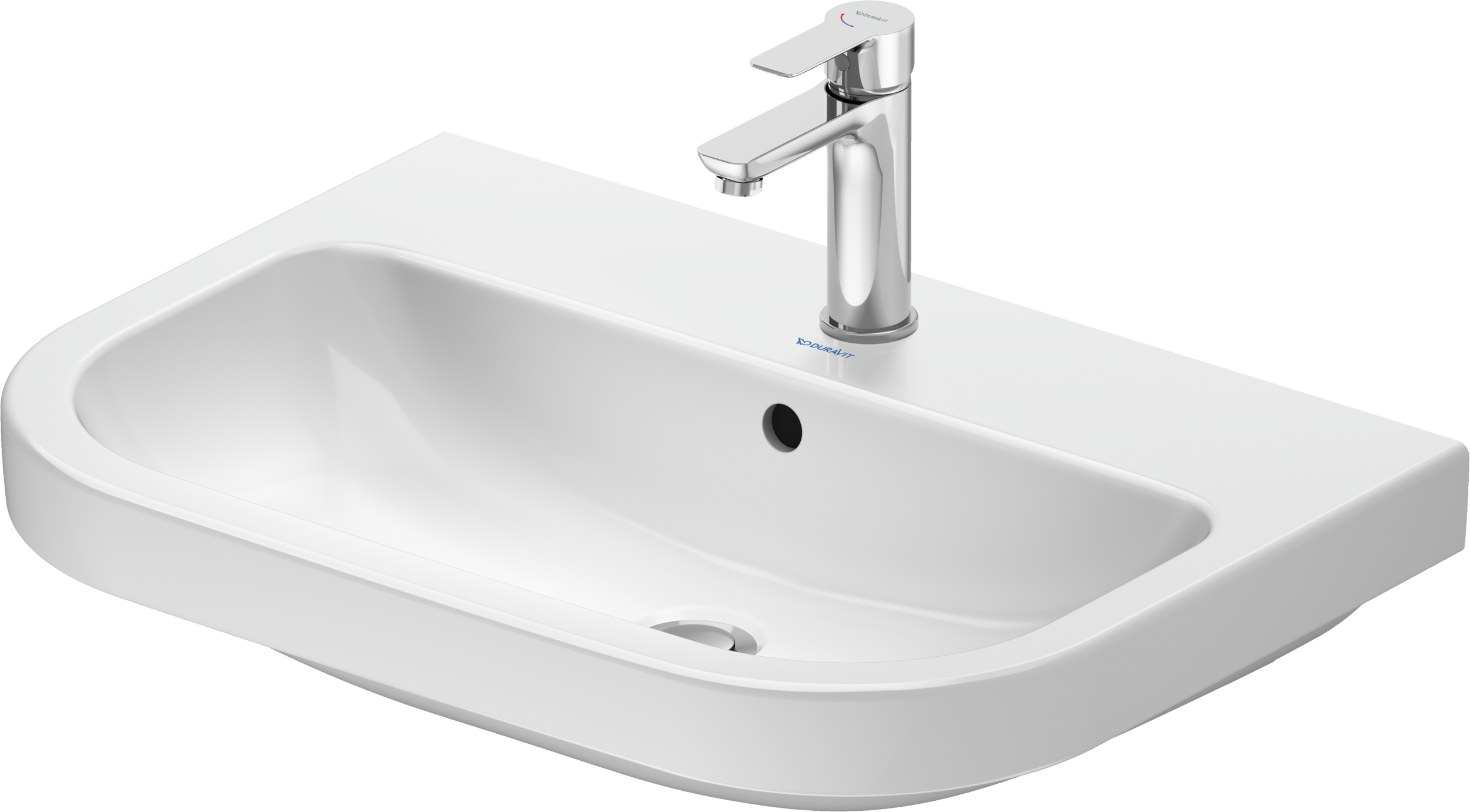 Duravit D-Code lavabo de Pared Blanco Brillante