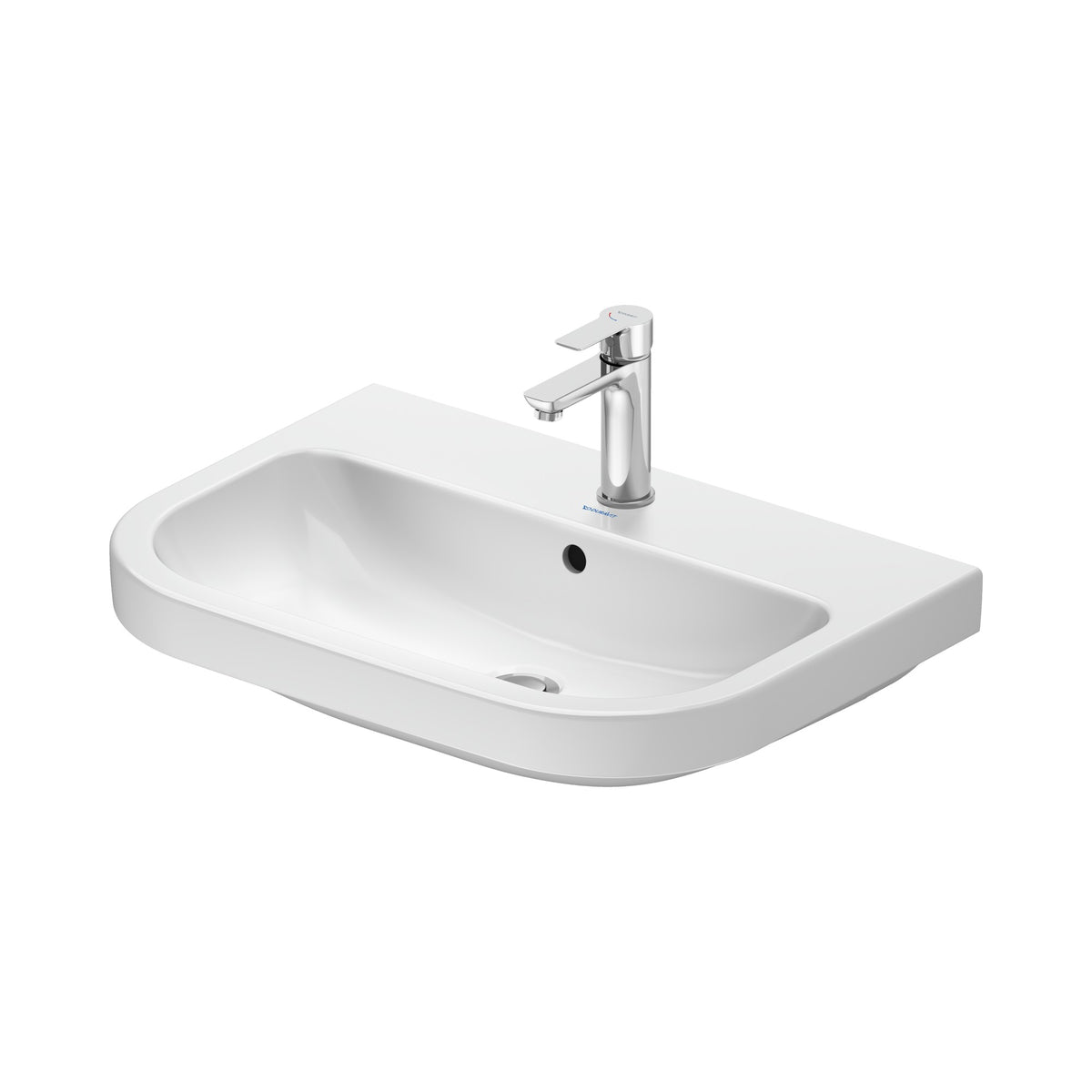 Duravit D-Code lavabo de Pared Blanco Brillante