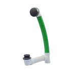 Duravit Desagüe con Rebosadero para Tina Push-Open (Toe-Tap) PVC — Negro Mate