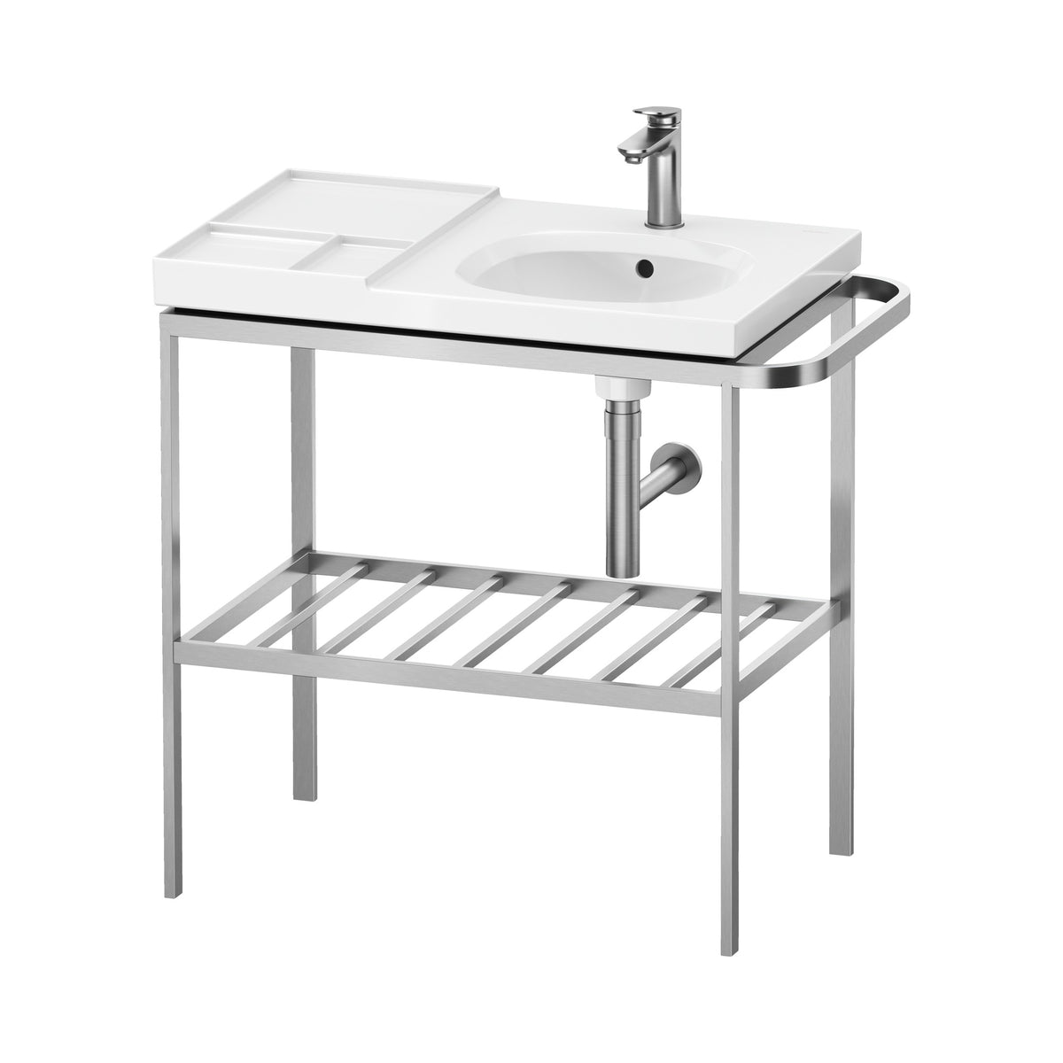 Duravit Aurena Consola para Lavabo 78 cm — Toallero Izquierdo, Lavabo a la Derecha